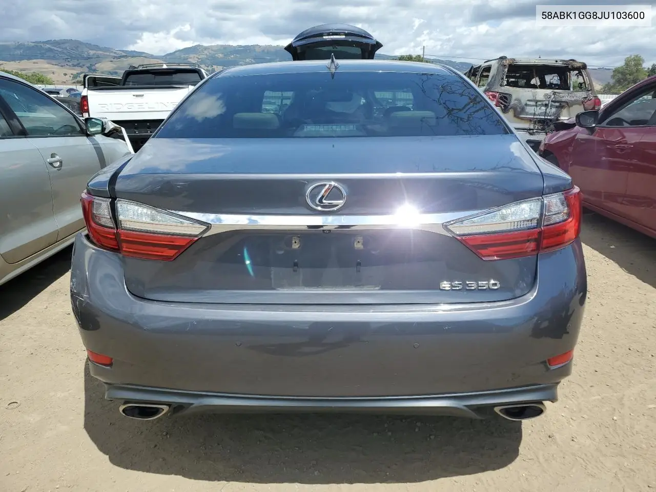 2018 Lexus Es 350 VIN: 58ABK1GG8JU103600 Lot: 56992735