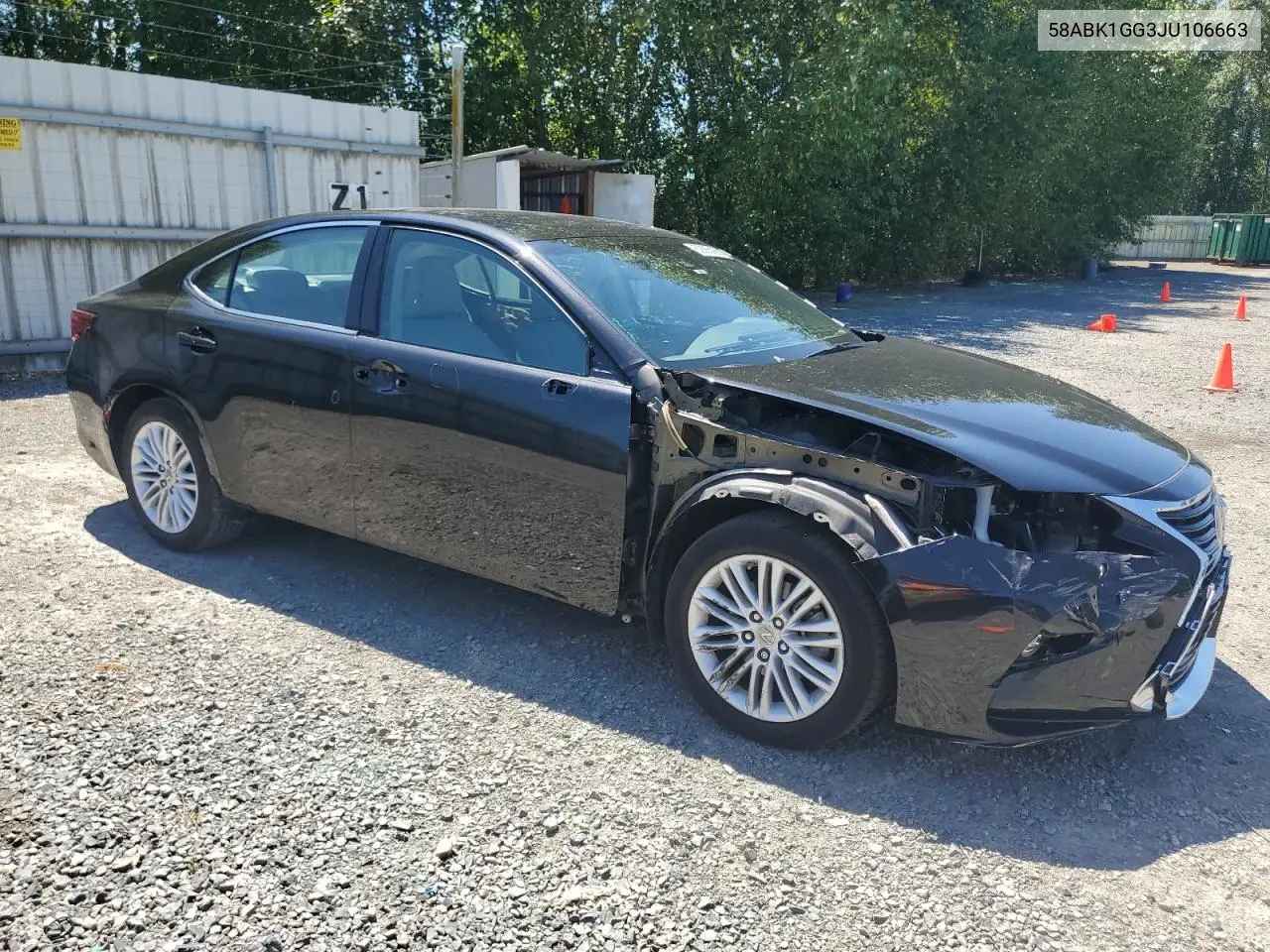 2018 Lexus Es 350 VIN: 58ABK1GG3JU106663 Lot: 62885425