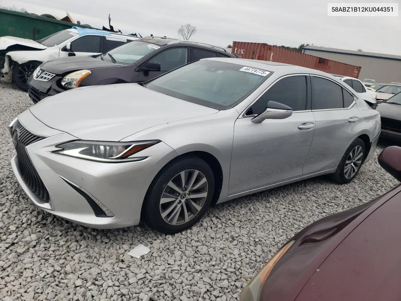 2019 Lexus Es 350 VIN: 58ABZ1B12KU044351 Lot: 44774775