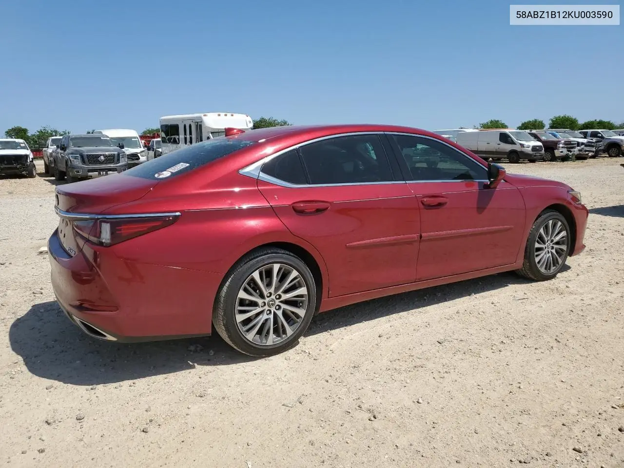 2019 Lexus Es 350 VIN: 58ABZ1B12KU003590 Lot: 51053605