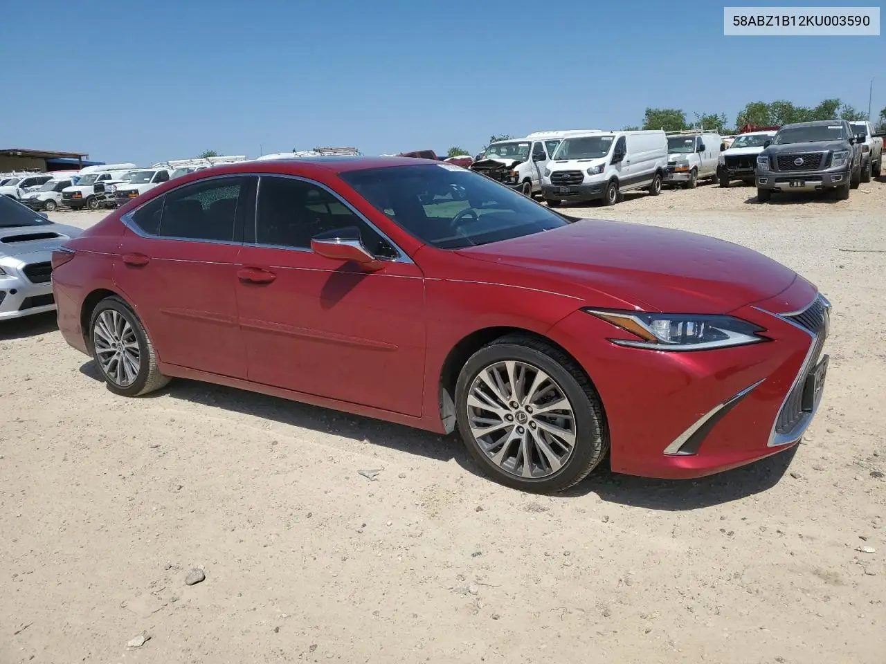 2019 Lexus Es 350 VIN: 58ABZ1B12KU003590 Lot: 51053605