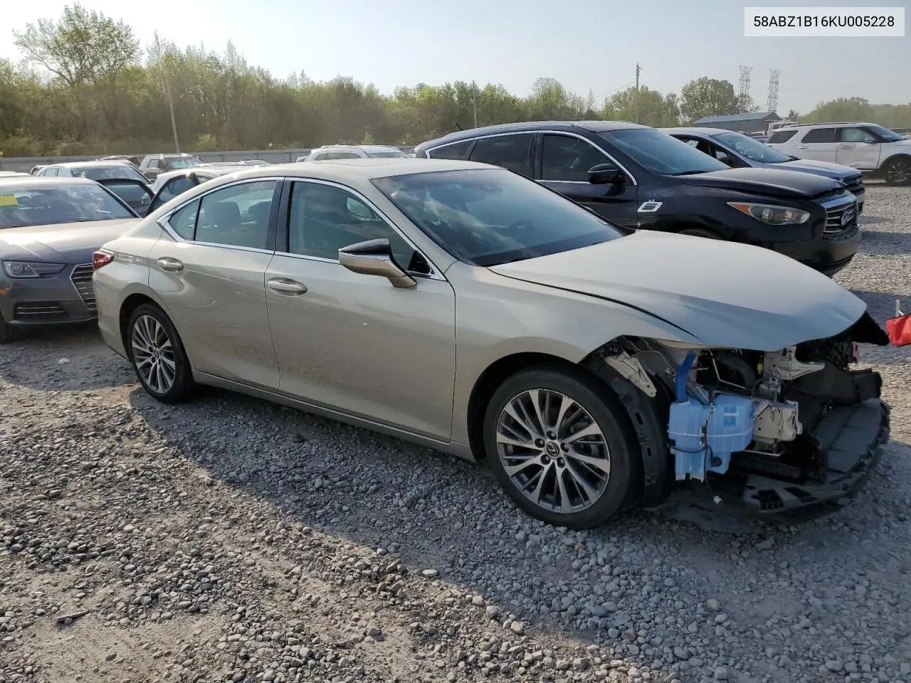 2019 Lexus Es 350 VIN: 58ABZ1B16KU005228 Lot: 52109465