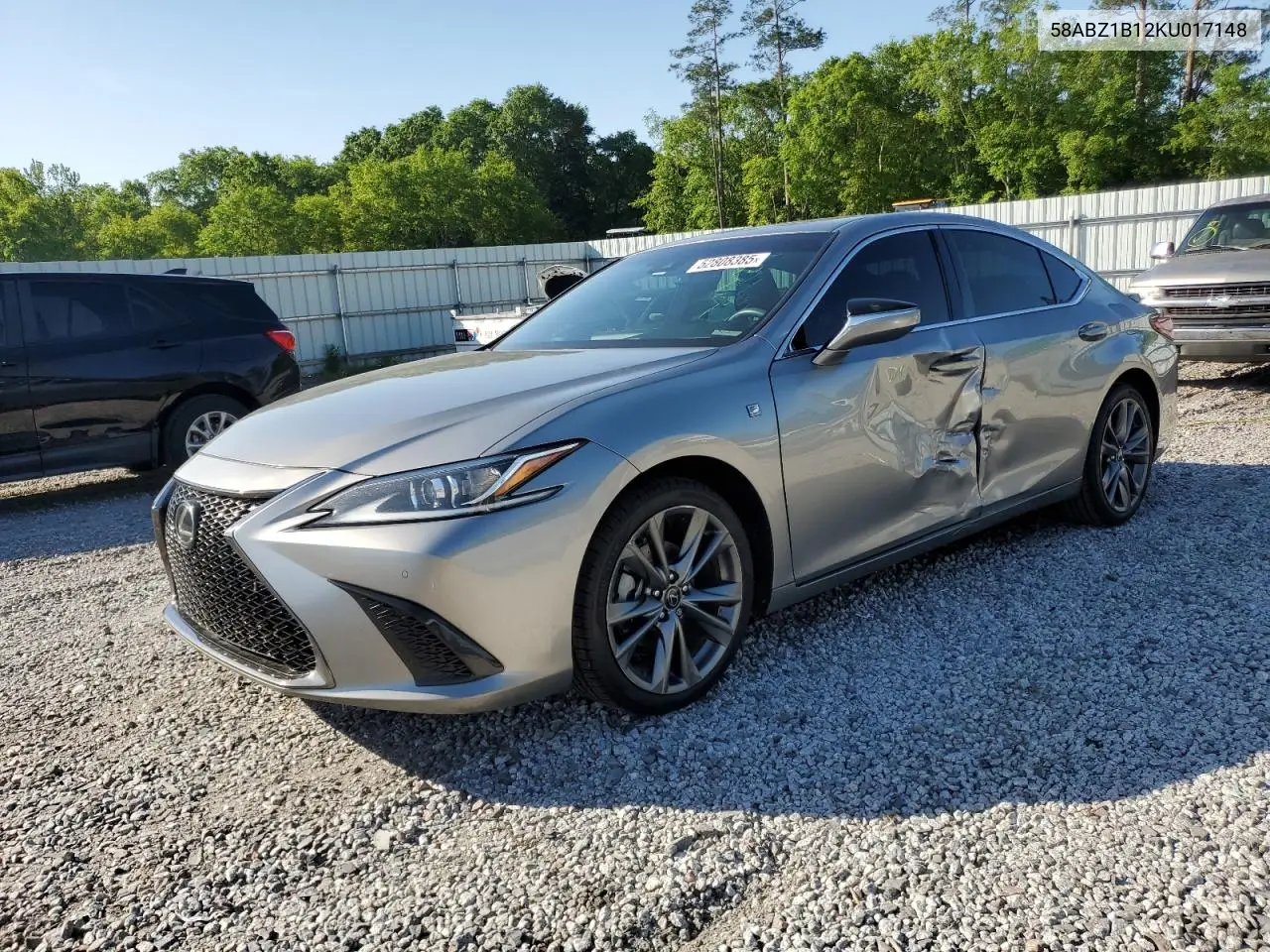 2019 Lexus Es 350 VIN: 58ABZ1B12KU017148 Lot: 52808385
