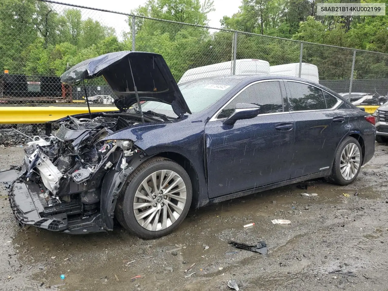 2019 Lexus Es 300H VIN: 58AB21B14KU002199 Lot: 56734845