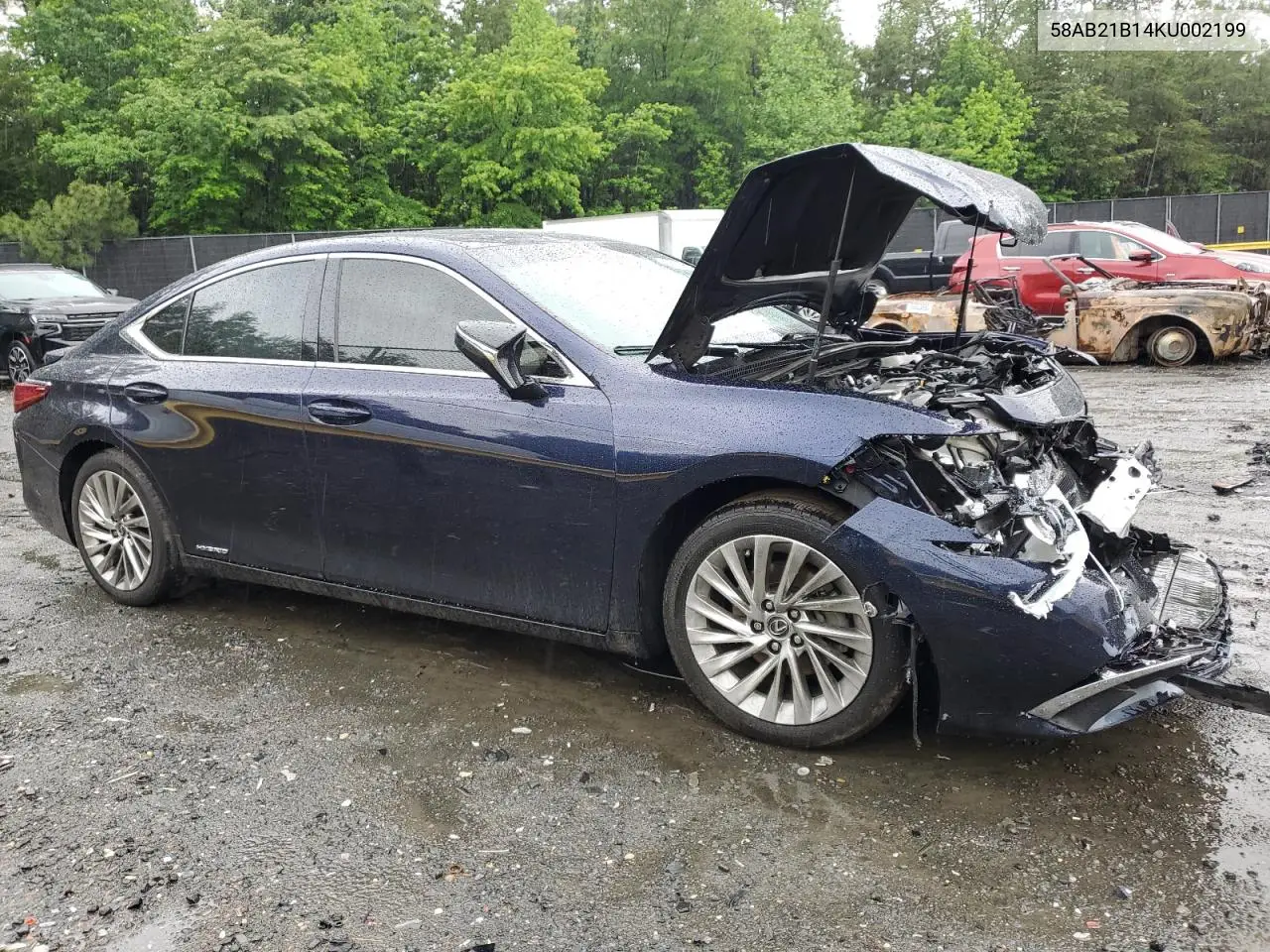 2019 Lexus Es 300H VIN: 58AB21B14KU002199 Lot: 56734845