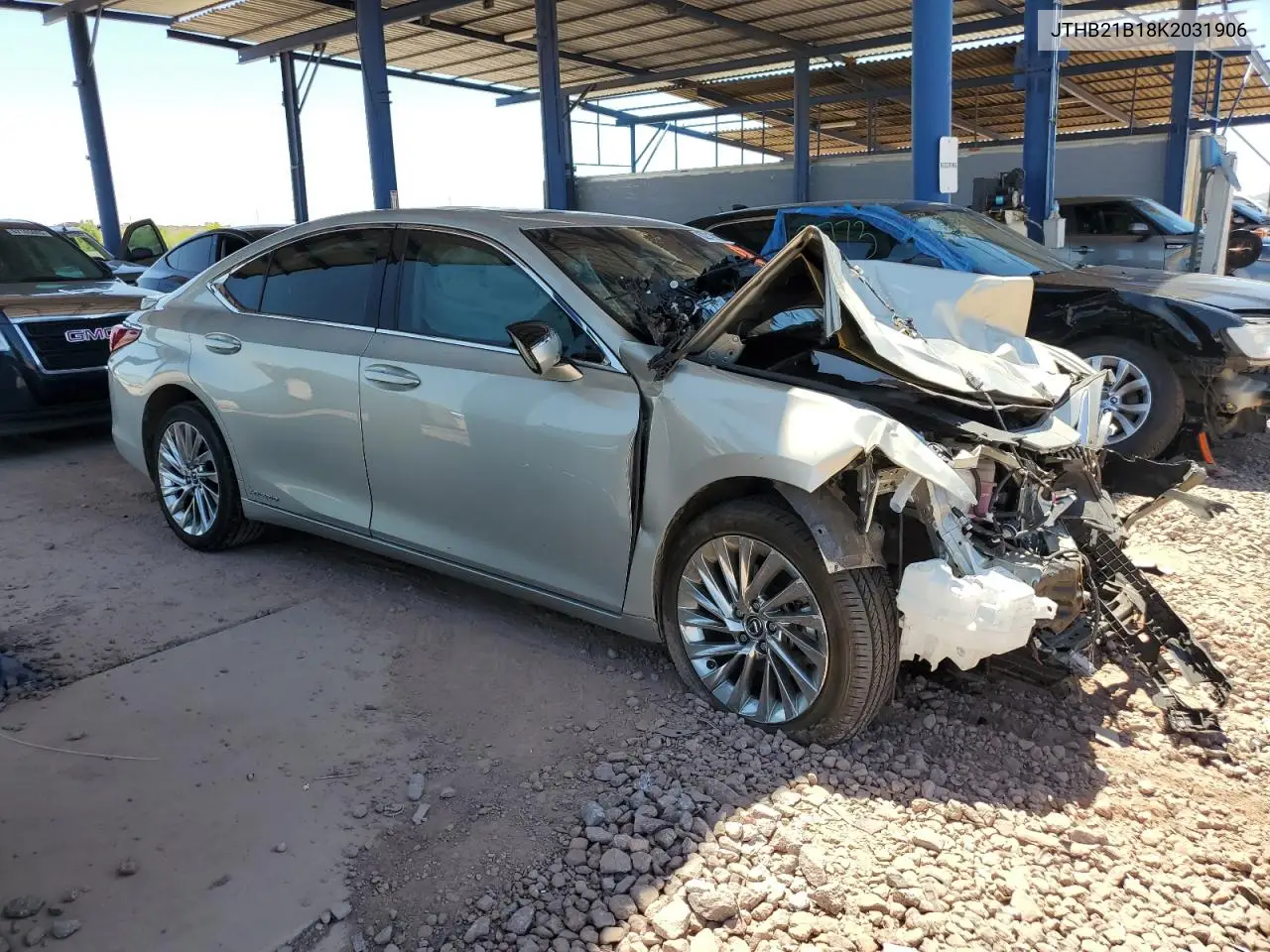 2019 Lexus Es 300H VIN: JTHB21B18K2031906 Lot: 62213015