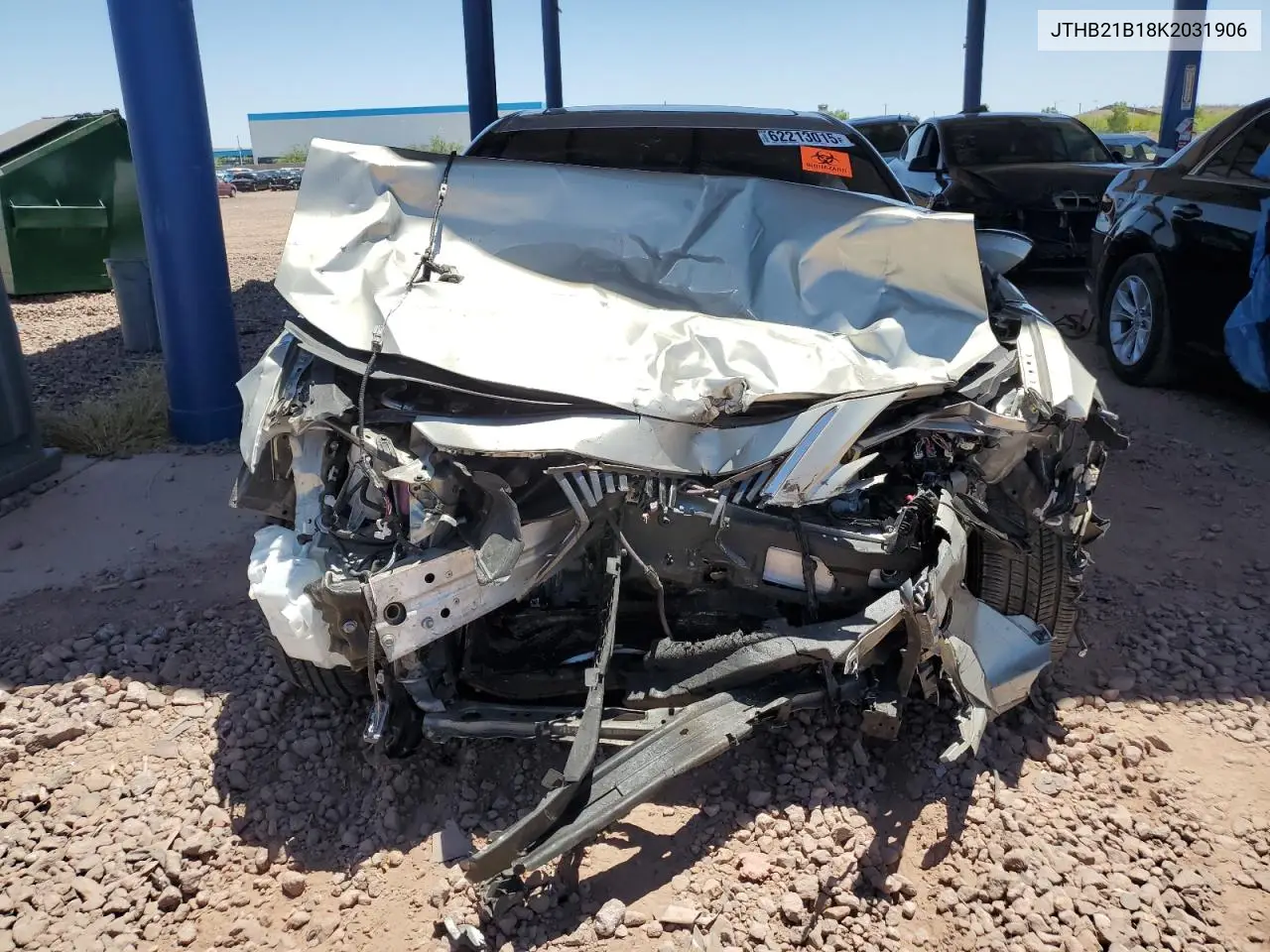 2019 Lexus Es 300H VIN: JTHB21B18K2031906 Lot: 62213015
