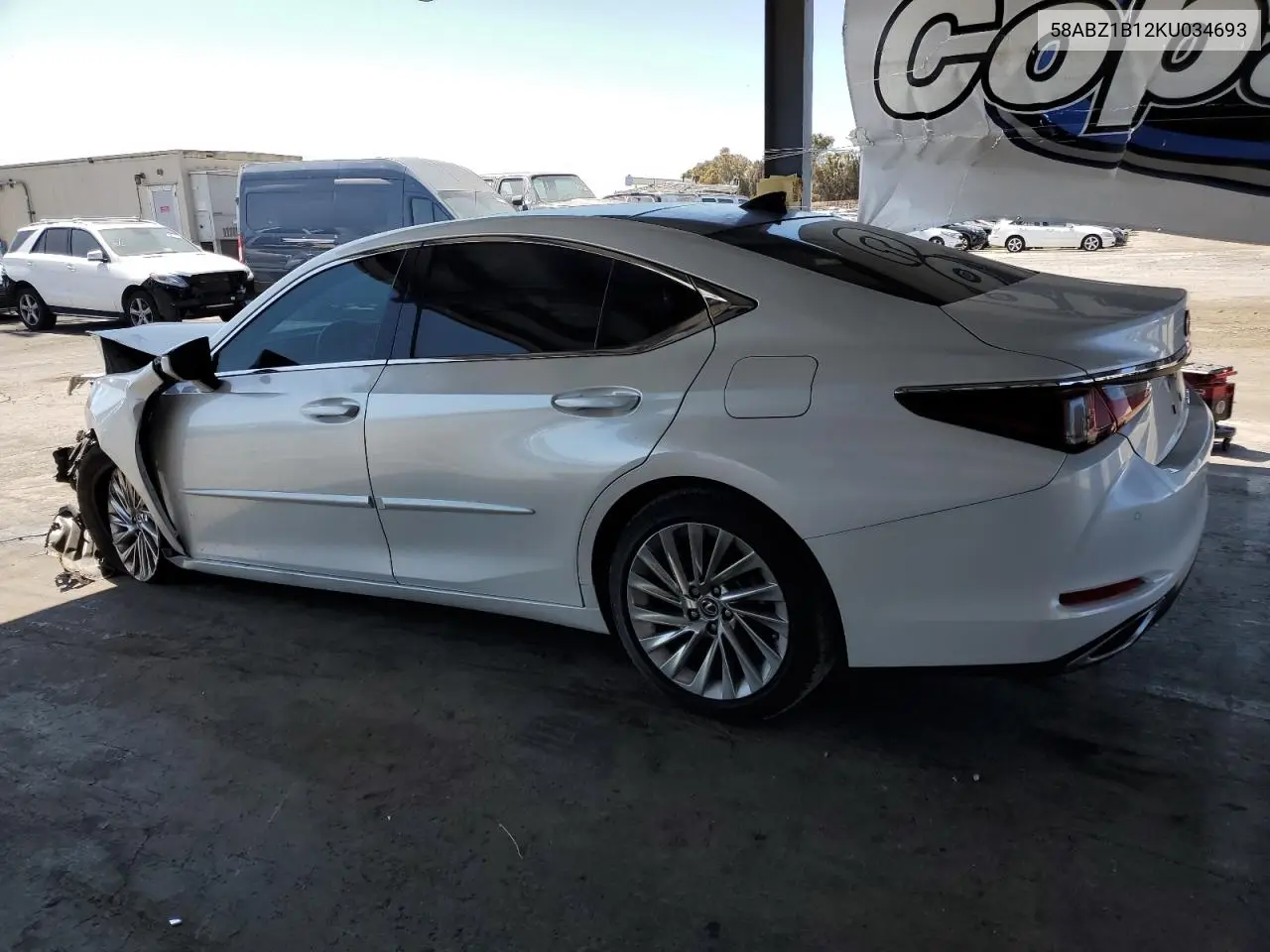 2019 Lexus Es 350 VIN: 58ABZ1B12KU034693 Lot: 62427465