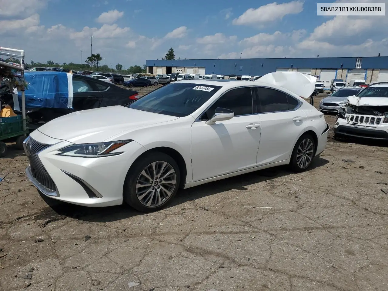 2019 Lexus Es 350 VIN: 58ABZ1B1XKU008388 Lot: 62453455