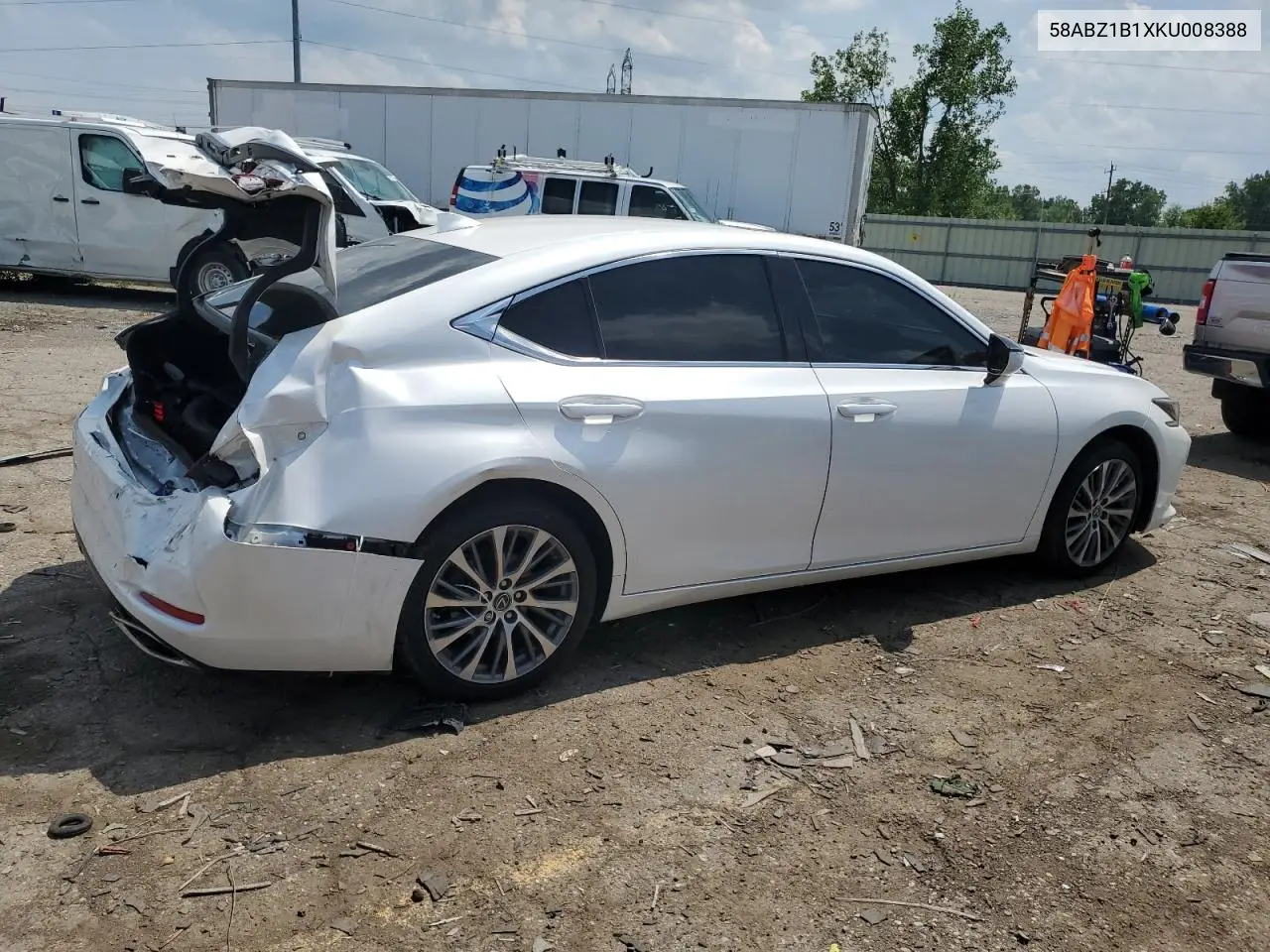 2019 Lexus Es 350 VIN: 58ABZ1B1XKU008388 Lot: 62453455