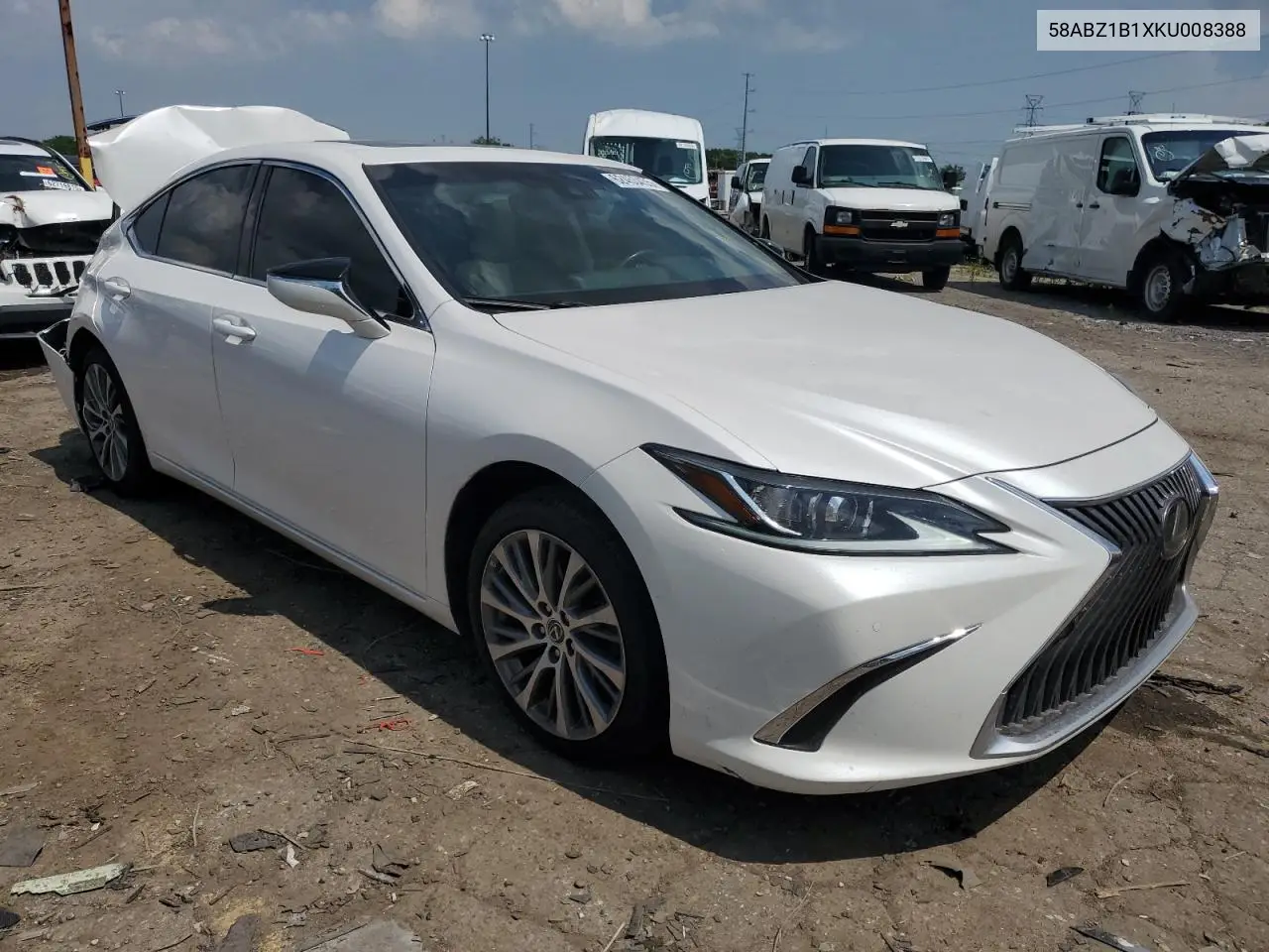 2019 Lexus Es 350 VIN: 58ABZ1B1XKU008388 Lot: 62453455