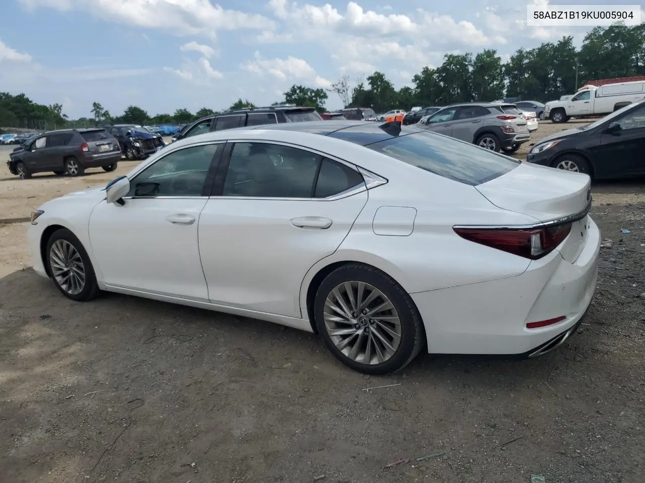 2019 Lexus Es 350 VIN: 58ABZ1B19KU005904 Lot: 62735485