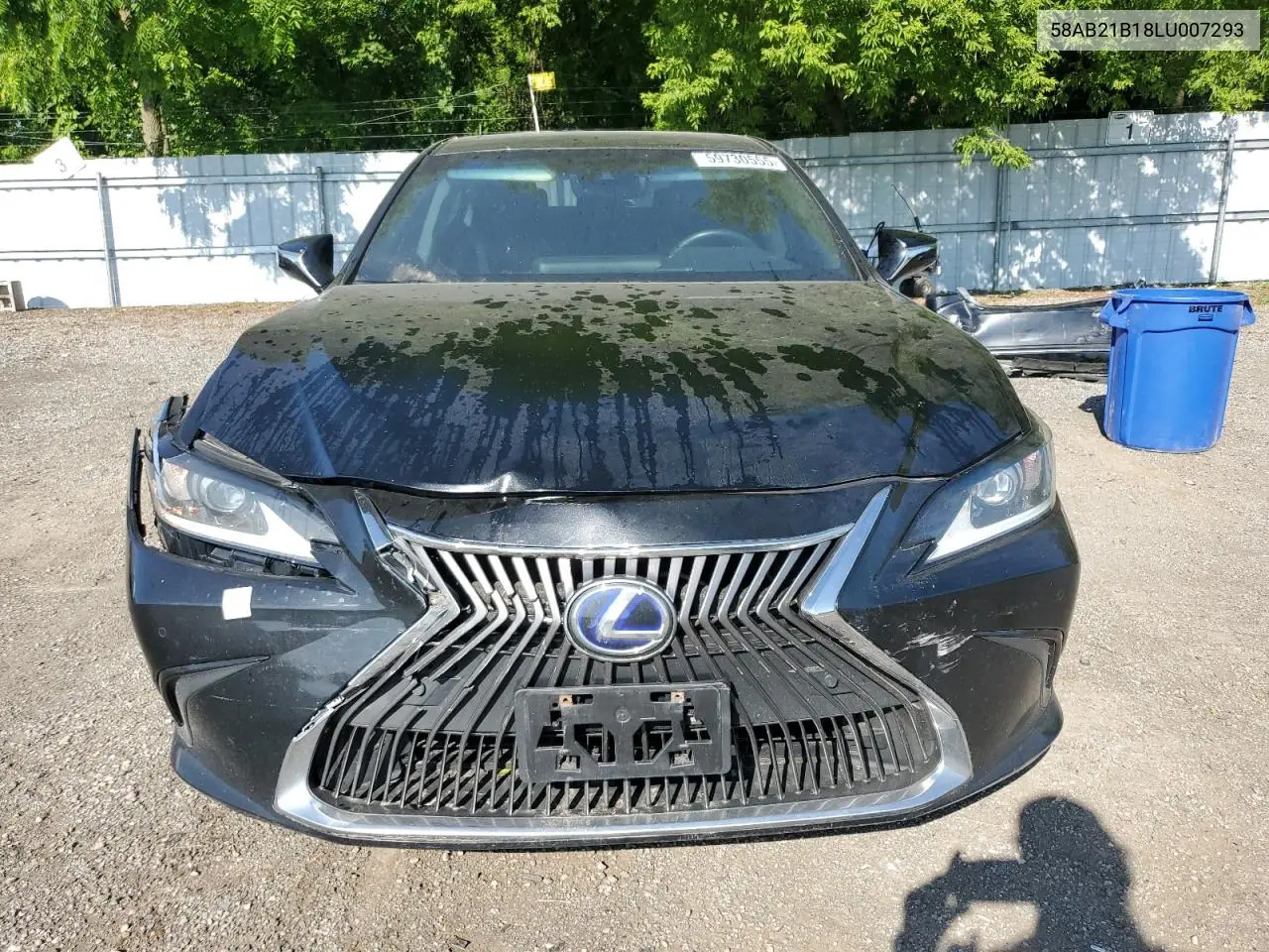 2020 Lexus Es 300H VIN: 58AB21B18LU007293 Lot: 59730555
