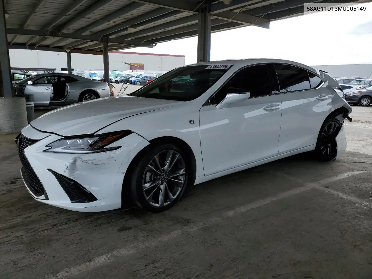 2021 Lexus Es 250 Base VIN: 58AG11D13MU005149 Lot: 47690665