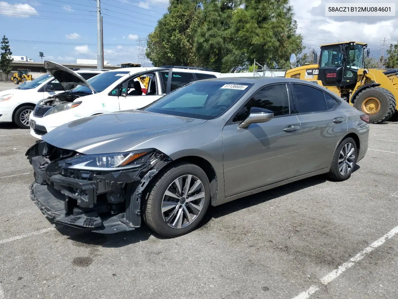 2021 Lexus Es 350 Base VIN: 58ACZ1B12MU084601 Lot: 51136605