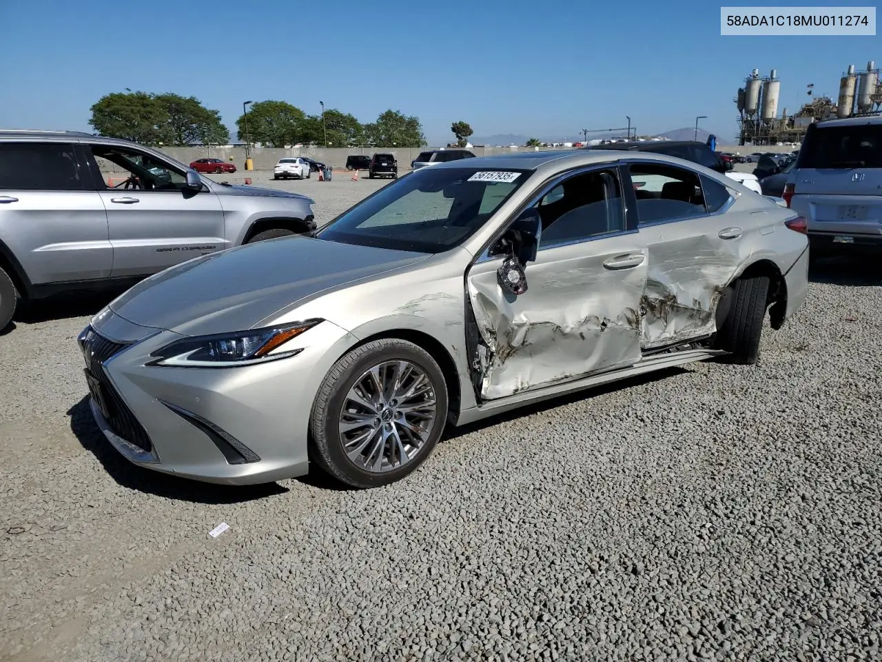2021 Lexus Es 300H VIN: 58ADA1C18MU011274 Lot: 56157935