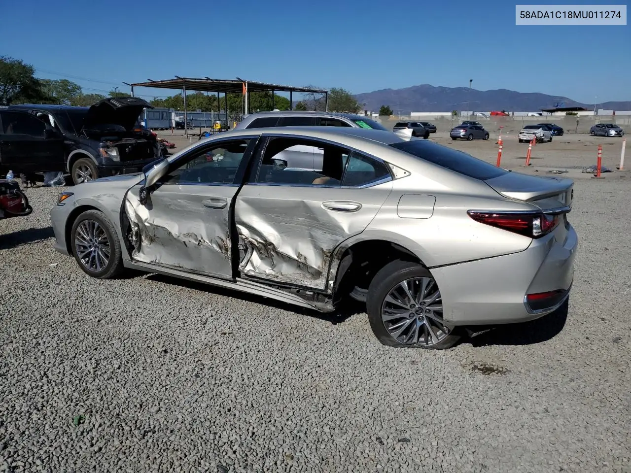 2021 Lexus Es 300H VIN: 58ADA1C18MU011274 Lot: 56157935