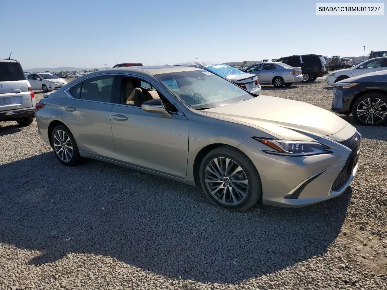 2021 Lexus Es 300H VIN: 58ADA1C18MU011274 Lot: 56157935