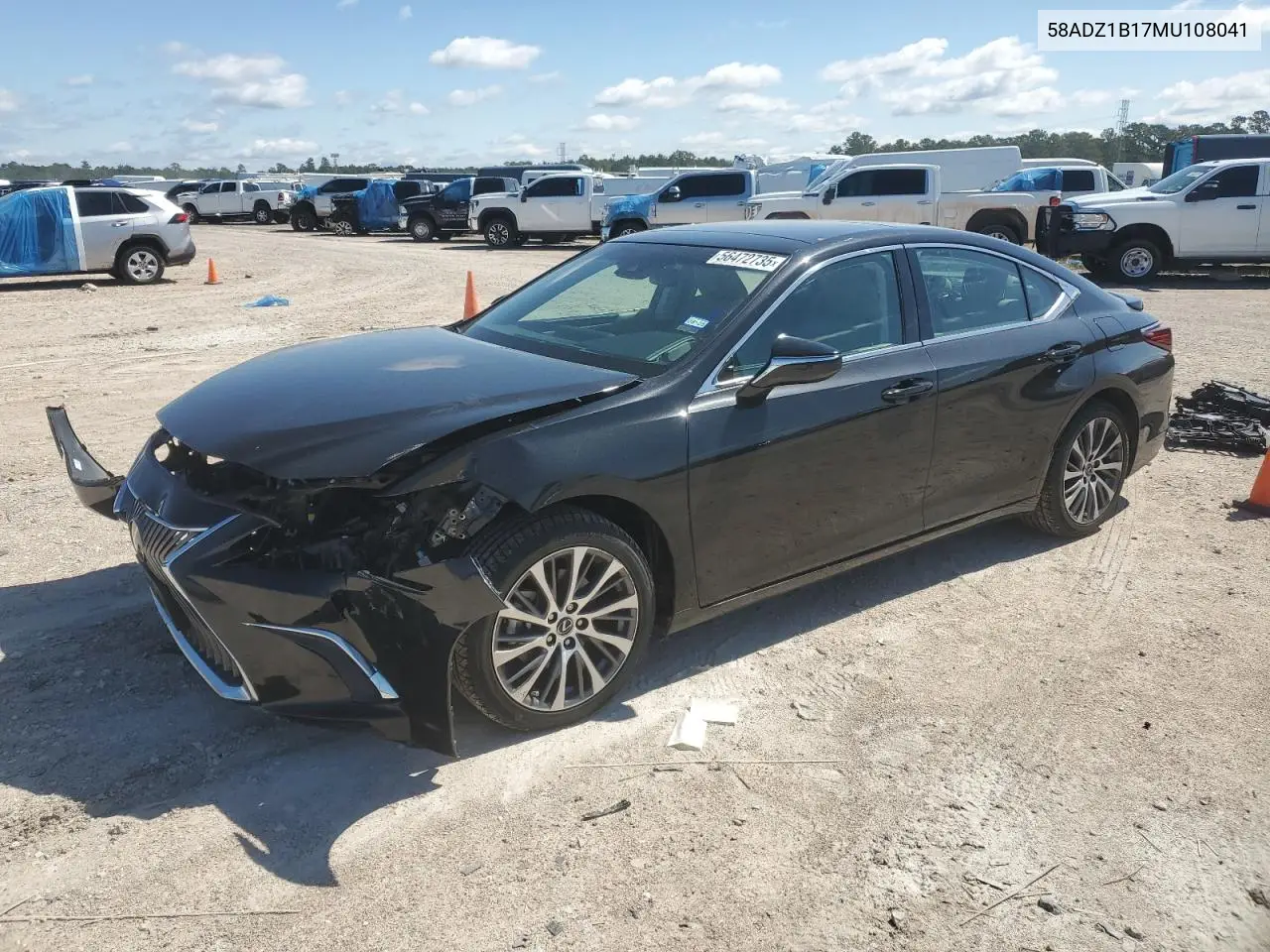 2021 Lexus Es 350 Base VIN: 58ADZ1B17MU108041 Lot: 56472735