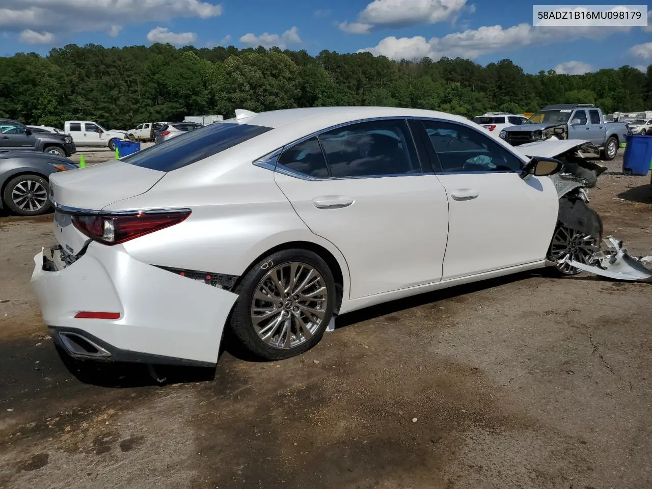2021 Lexus Es 350 Base VIN: 58ADZ1B16MU098179 Lot: 56842395