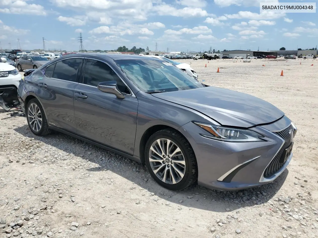 2021 Lexus Es 300H VIN: 58ADA1C19MU004348 Lot: 56842645