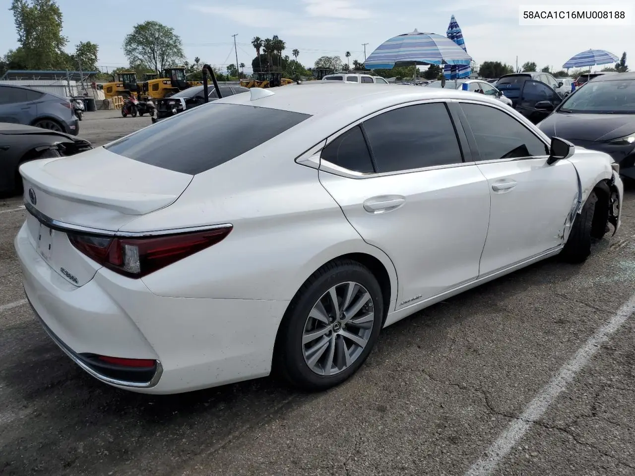 2021 Lexus Es 300H Base VIN: 58ACA1C16MU008188 Lot: 58445345