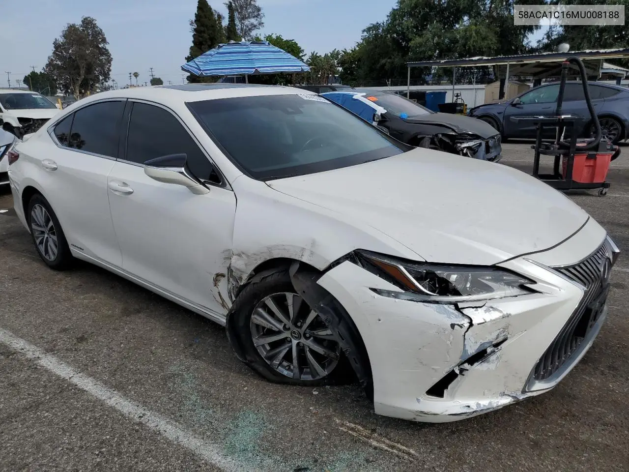 2021 Lexus Es 300H Base VIN: 58ACA1C16MU008188 Lot: 58445345