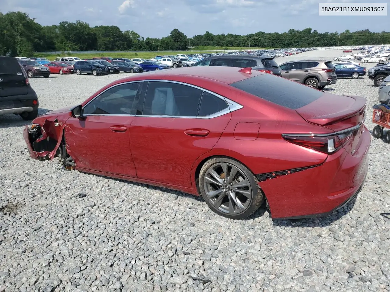 2021 Lexus Es 350 Base VIN: 58AGZ1B1XMU091507 Lot: 61626075