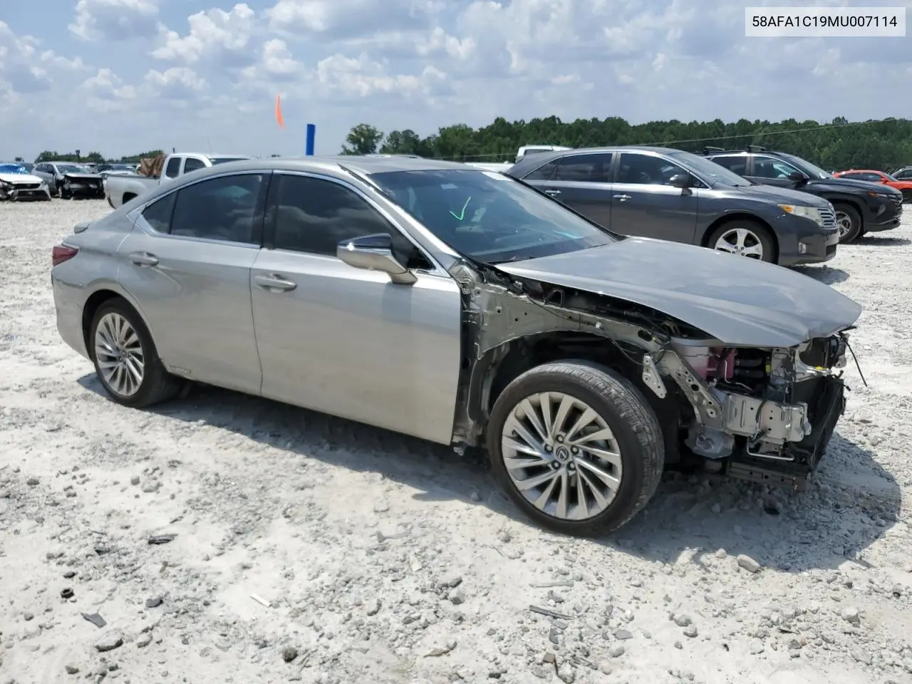 2021 Lexus Es 300H Ultra Luxury VIN: 58AFA1C19MU007114 Lot: 61636125