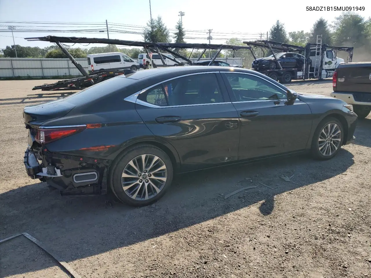 2021 Lexus Es 350 Base VIN: 58ADZ1B15MU091949 Lot: 62053305