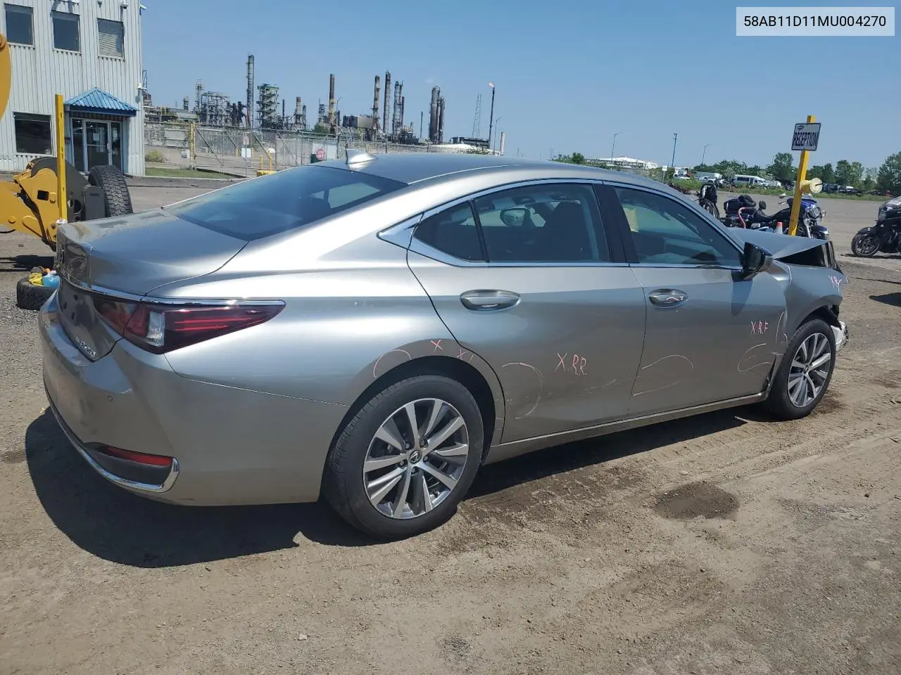 2021 Lexus Es 250 VIN: 58AB11D11MU004270 Lot: 62282495