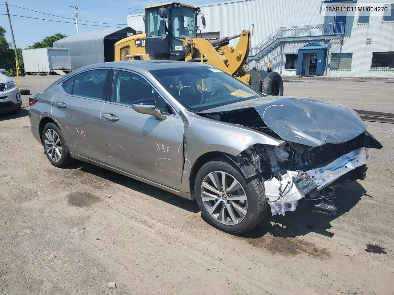 2021 Lexus Es 250 VIN: 58AB11D11MU004270 Lot: 62282495