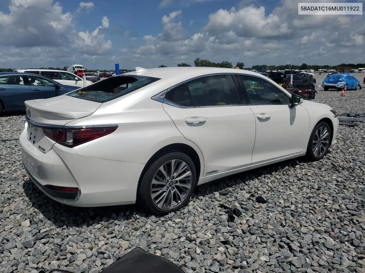 2021 Lexus Es 300H VIN: 58ADA1C16MU011922 Lot: 62385085