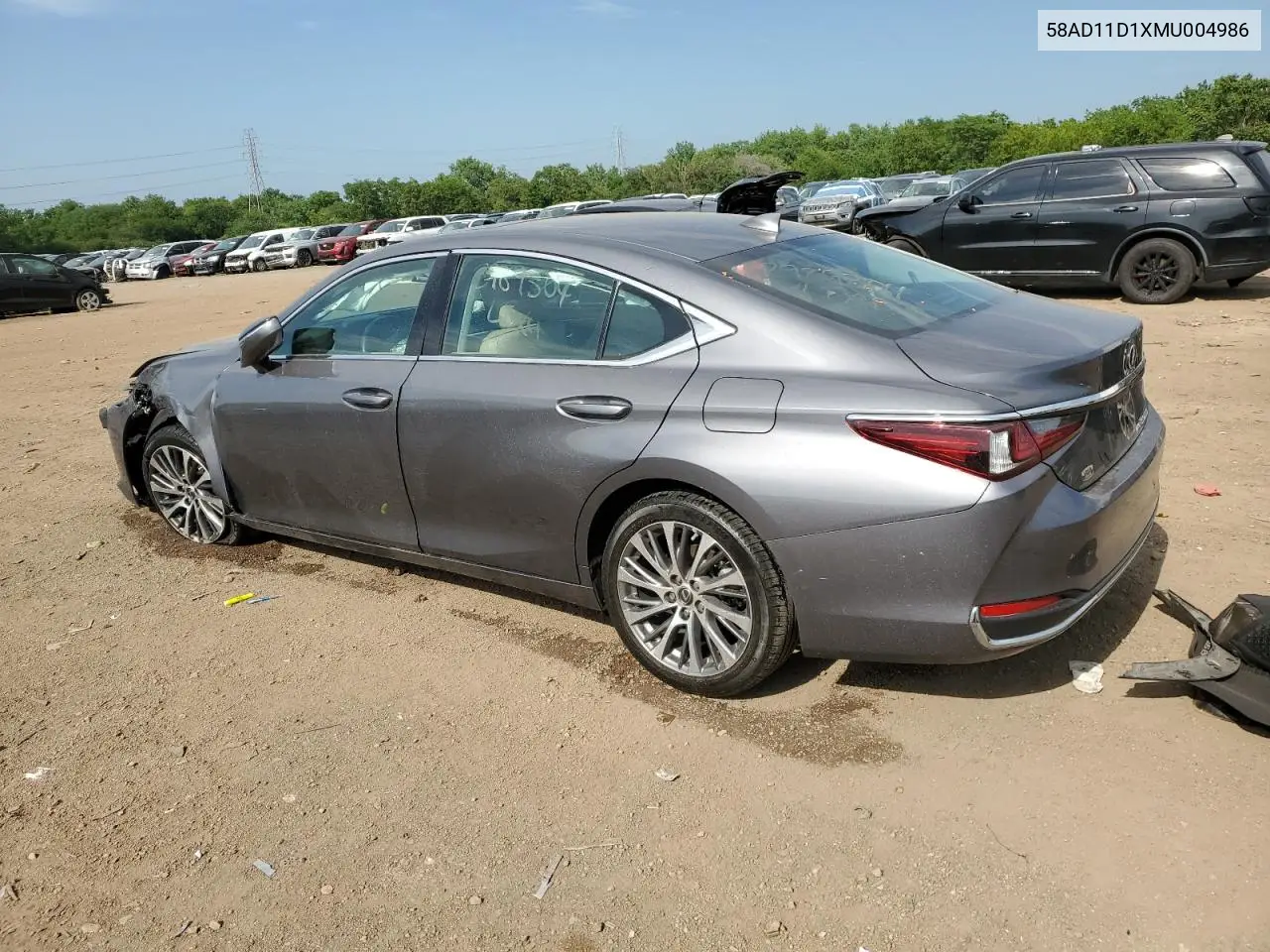 2021 Lexus Es 250 Base VIN: 58AD11D1XMU004986 Lot: 62398845