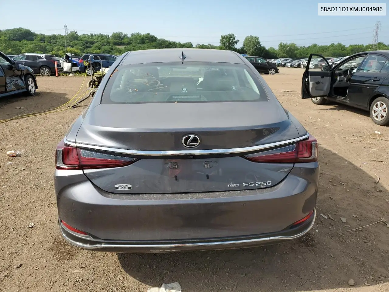 2021 Lexus Es 250 Base VIN: 58AD11D1XMU004986 Lot: 62398845