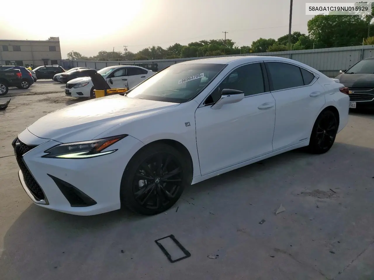 2022 Lexus Es 300H Base VIN: 58AGA1C19NU015929 Lot: 56963705