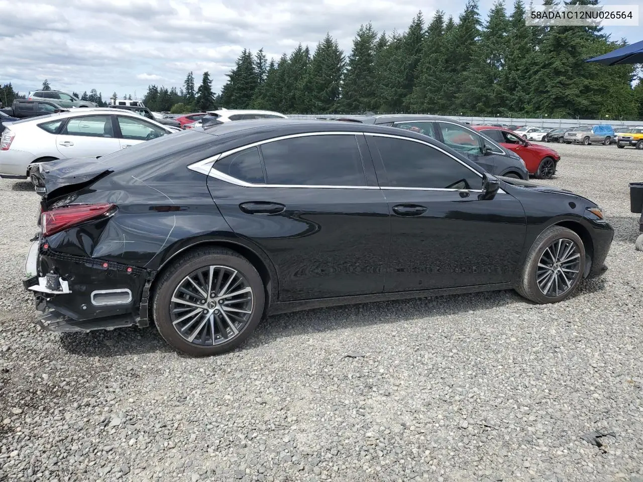 2022 Lexus Es 300H Base VIN: 58ADA1C12NU026564 Lot: 61644795