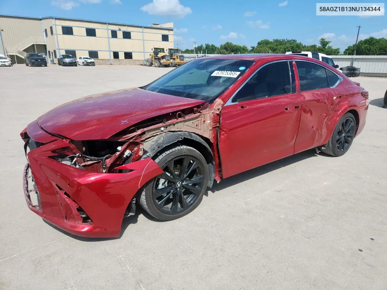2022 Lexus Es 350 Base VIN: 58AGZ1B13NU134344 Lot: 62925365