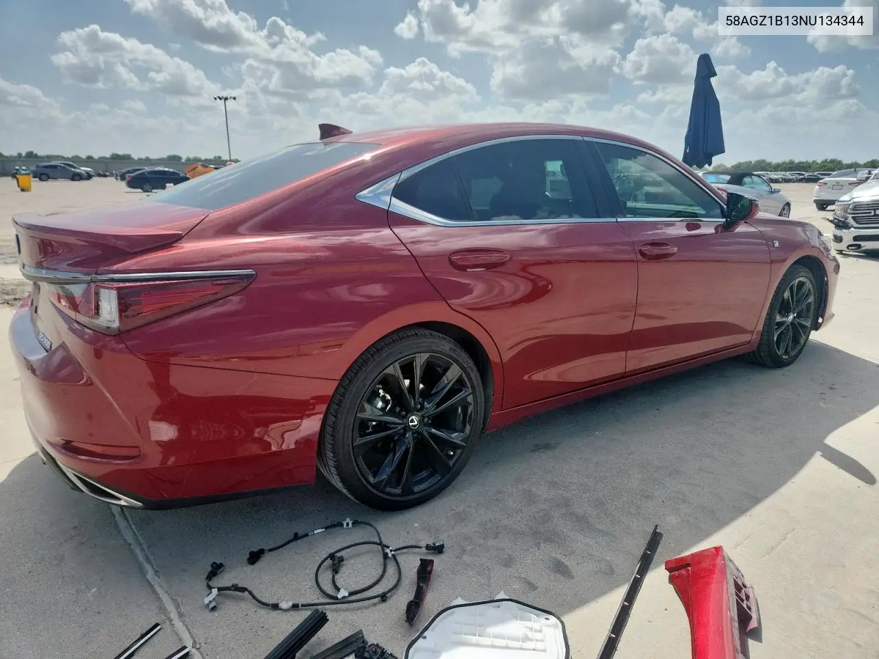 2022 Lexus Es 350 Base VIN: 58AGZ1B13NU134344 Lot: 62925365