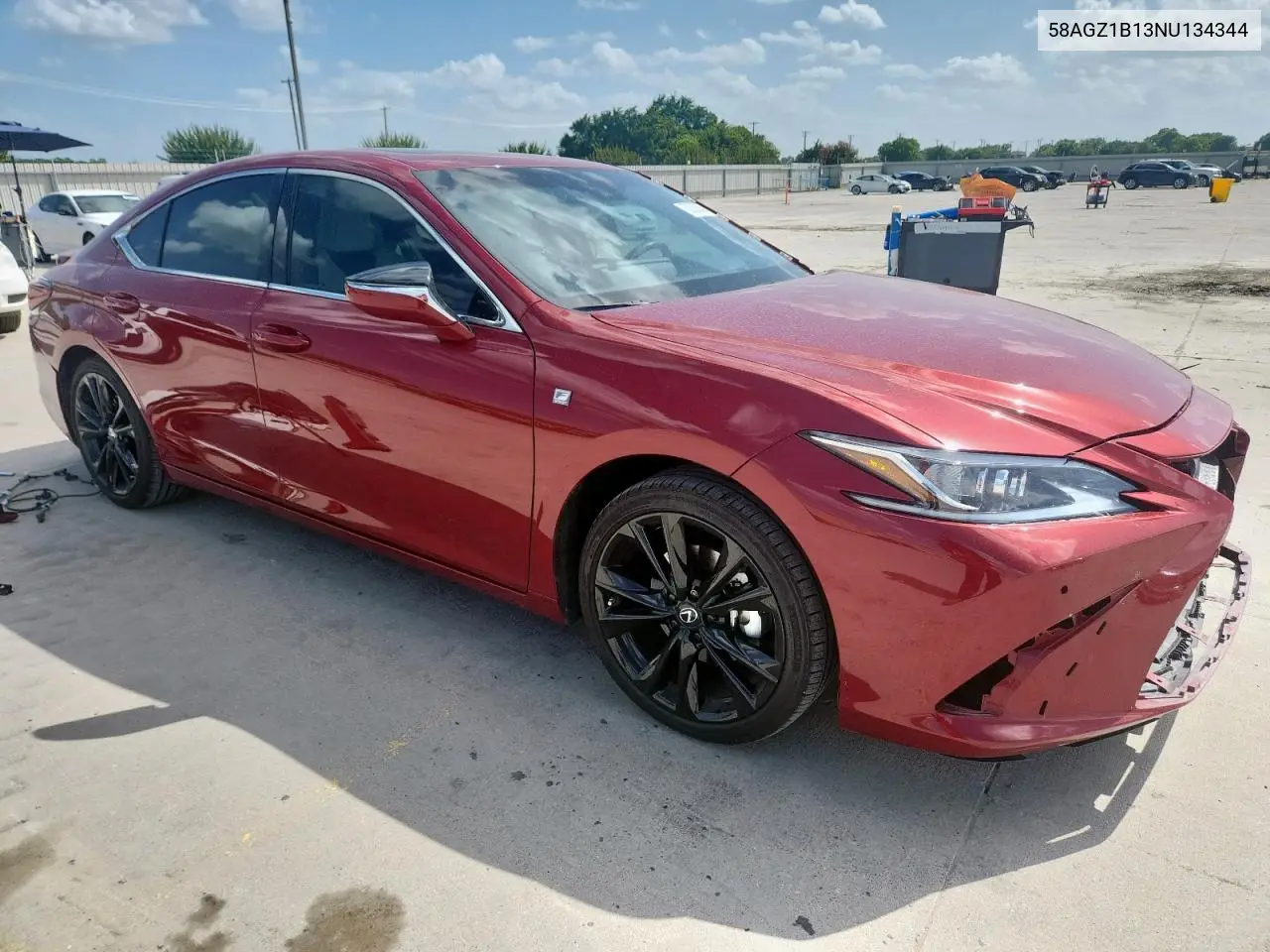 2022 Lexus Es 350 Base VIN: 58AGZ1B13NU134344 Lot: 62925365