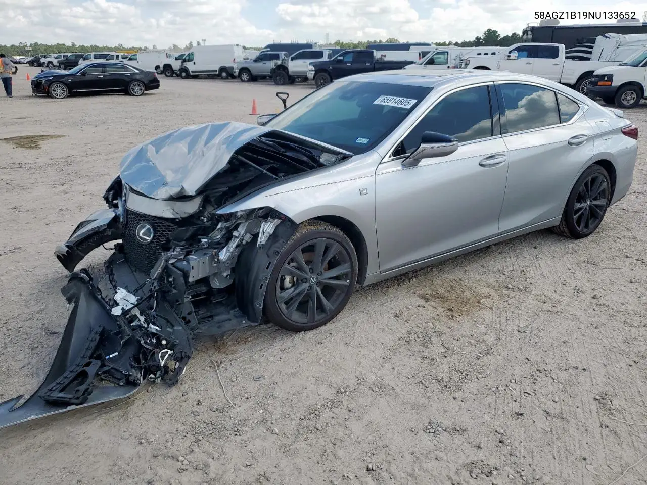 2022 Lexus Es 350 Base VIN: 58AGZ1B19NU133652 Lot: 65914605