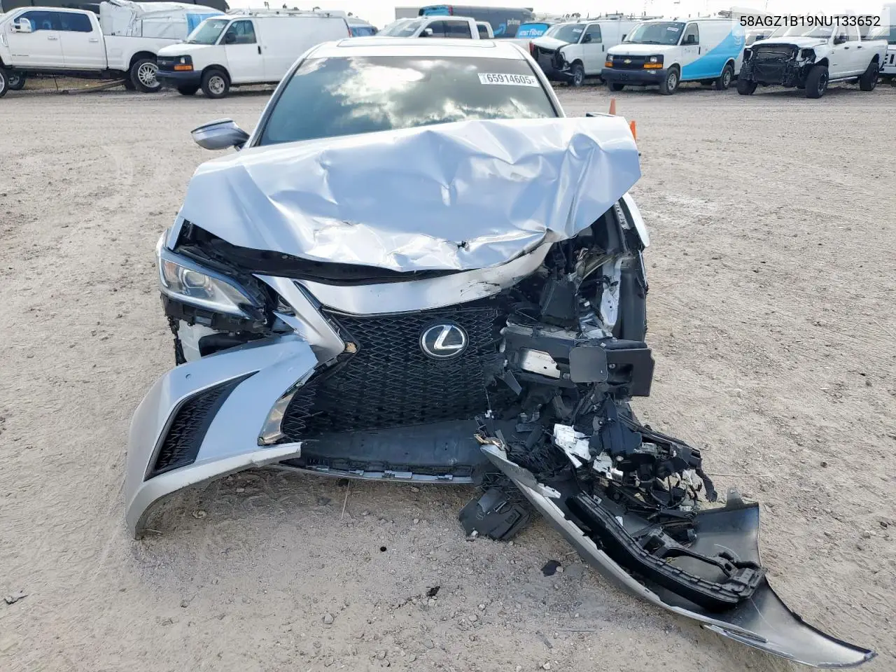 2022 Lexus Es 350 Base VIN: 58AGZ1B19NU133652 Lot: 65914605