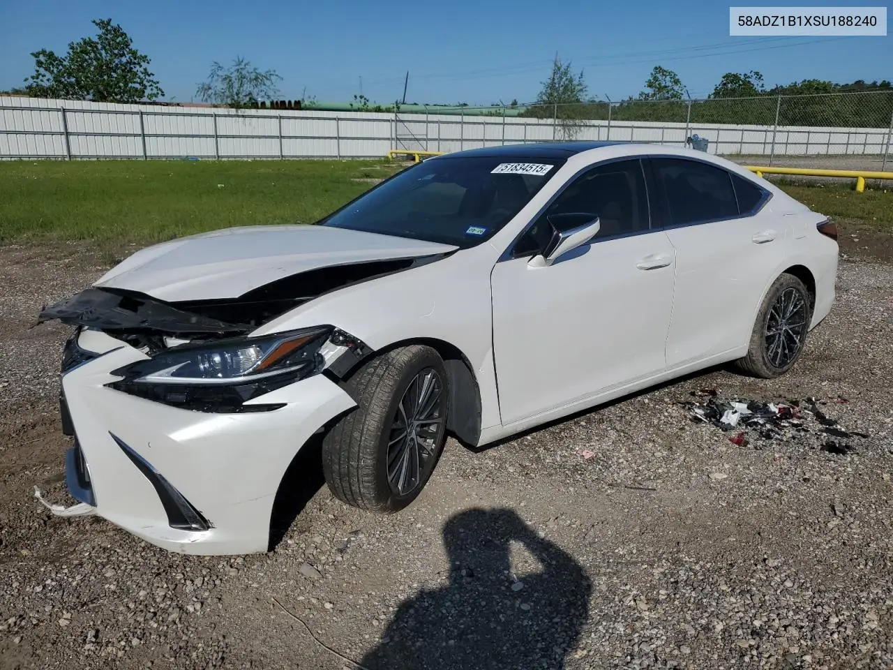 2025 Lexus Es 350 Base VIN: 58ADZ1B1XSU188240 Lot: 51834515