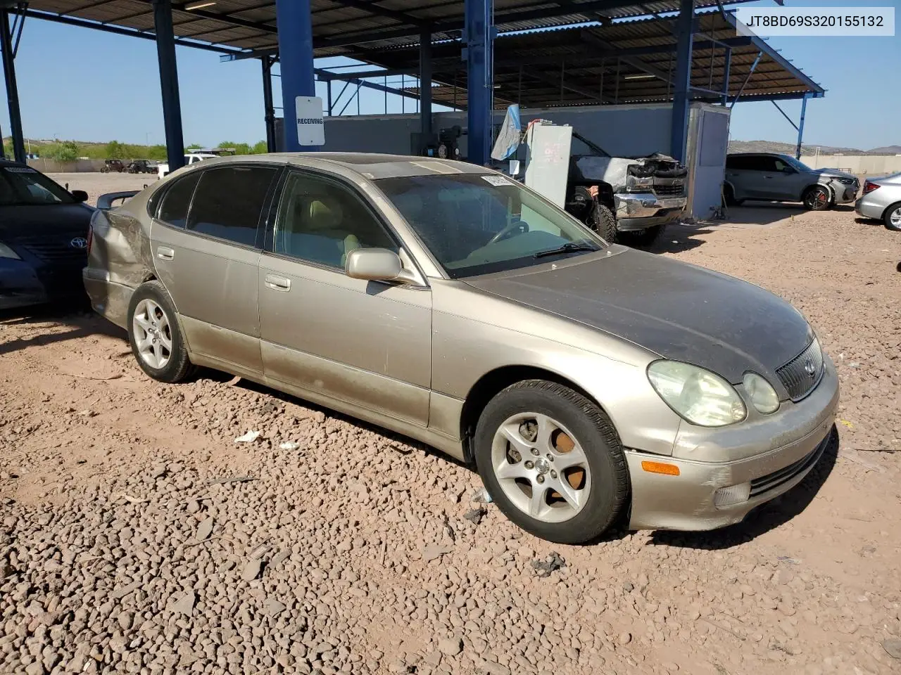 2002 Lexus Gs 300 VIN: JT8BD69S320155132 Lot: 64249355