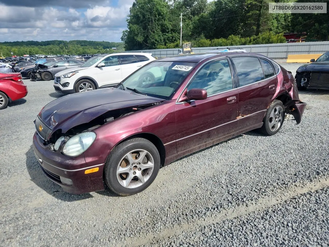 2002 Lexus Gs 300 VIN: JT8BD69SX20162580 Lot: 64946745