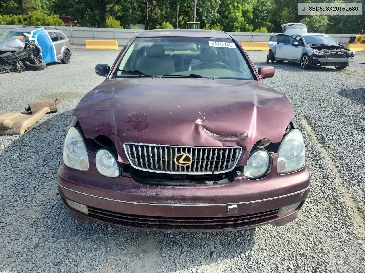 2002 Lexus Gs 300 VIN: JT8BD69SX20162580 Lot: 64946745