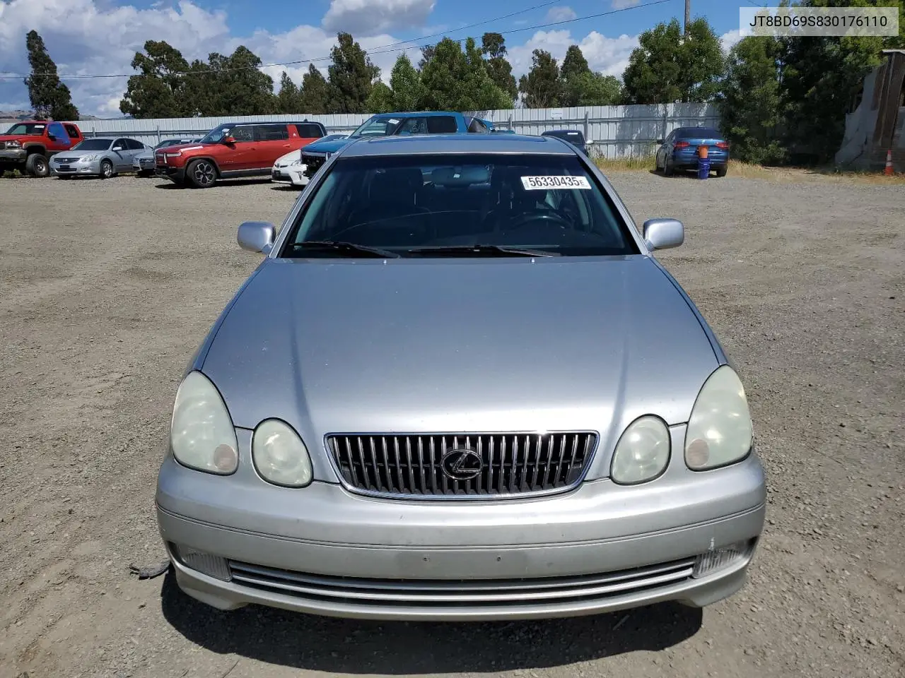2003 Lexus Gs 300 VIN: JT8BD69S830176110 Lot: 56330435