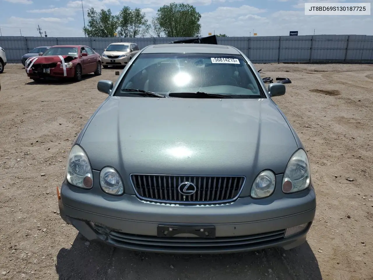 2003 Lexus Gs 300 VIN: JT8BD69S130187725 Lot: 56814215