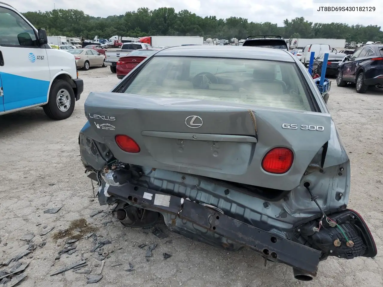 2003 Lexus Gs 300 VIN: JT8BD69S430182129 Lot: 59773905