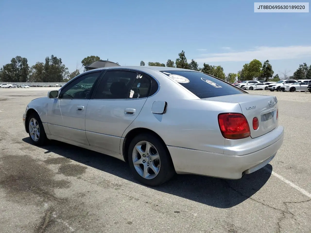 2003 Lexus Gs 300 VIN: JT8BD69S630189020 Lot: 60484095